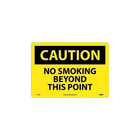 CAUTION, NO SMOKING BEYOND THIS, C51P